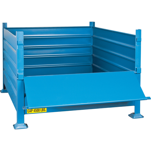 Bulk Stacking Containers, 30" H x 40.5" W x 48.5" D, 4500 lbs. Capacity Dufferin Supply