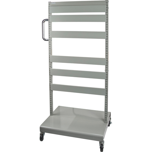 Servante mobile de bacs &agrave; plateaux inclinables - chariot seulement, &agrave; deux c&ocirc;t&eacute;s, 26-1/4" la x 22" p x 57-1/2" h Dufferin Supply