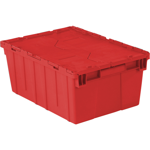 Flipak&reg; Polyethylene Plastic (PE) Distribution Containers, 21.9" x 15.2" x 9.3", Red Dufferin Supply