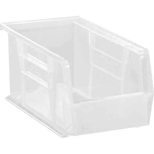 Bac transparent ultra empilable & suspendable, 4-1/8" la, 4" h x 10-7/8" p, Transparent Dufferin Supply