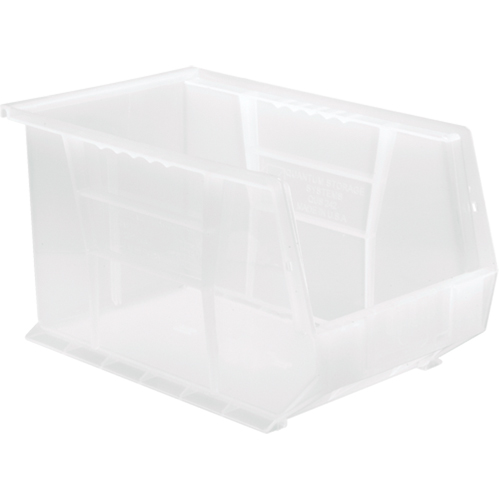 Bac transparent ultra empilable & suspendable, 8-1/4" la, 8" h x 13-5/8" p, Transparent Dufferin Supply