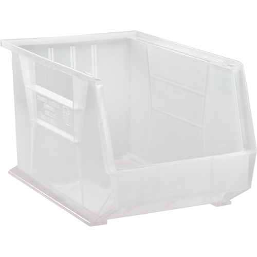Bac transparent ultra empilable & suspendable, 11" la, 10" h x 18" p, Transparent Dufferin Supply