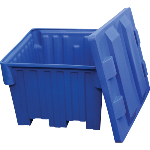 Bacs emboîtables pour chariot &eacute;l&eacute;vateur, 42" la x 48" p x 30" h, Bleu Dufferin Supply