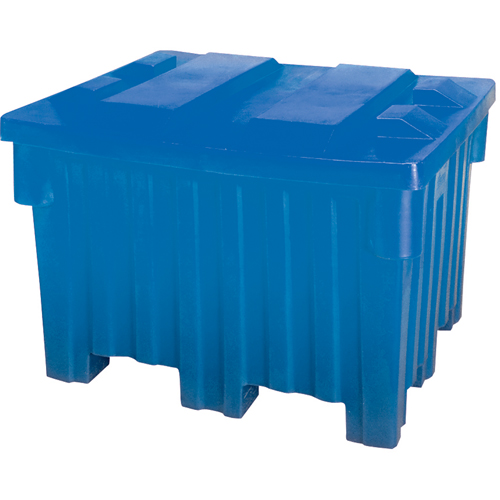 Bacs emboîtables pour chariot &eacute;l&eacute;vateur, 42" la x 48" p x 30" h, Bleu Dufferin Supply