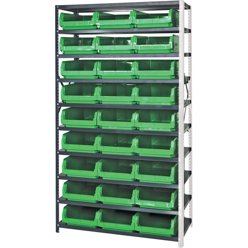 &eacute;l&eacute;ment de rayonnage avec bacs empilables, Acier, Bac Magnum, Capacit&eacute; 650 lb, 42" la x 76" h Dufferin Supply
