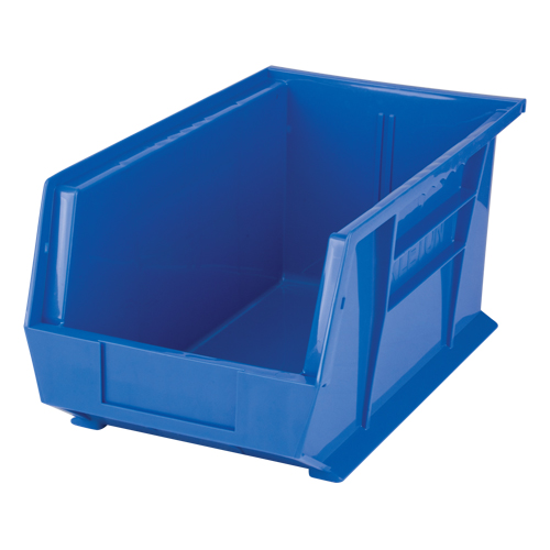 Stack & Hang Bin, 8-1/4" W x 7" H x 14-3/4" D, Blue Dufferin Supply