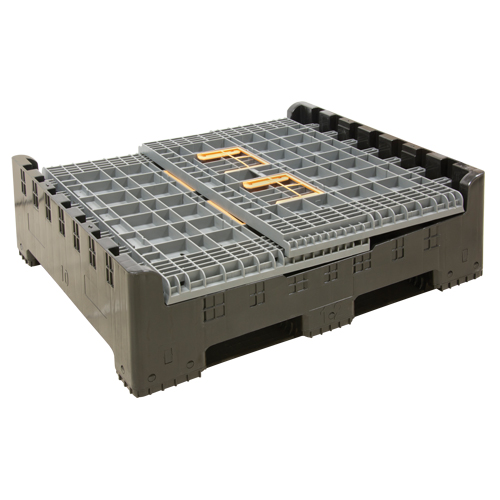 Contenant de vrac pliable, 47,2" lo x 39,4" la x 39,4" h, Gris Dufferin Supply