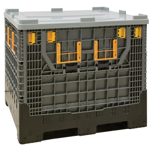 Contenant de vrac pliable, 47,2" lo x 39,4" la x 39,4" h, Gris Dufferin Supply