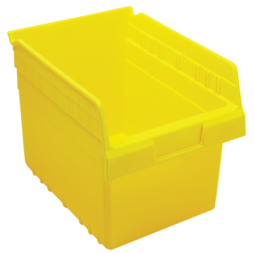 Store-Max Shelf Bins, 8-3/8" W x 8" H x 11-5/8" D, Yellow, 44 lbs. Capacity Dufferin Supply