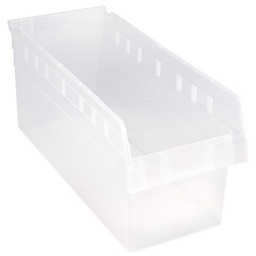 Bacs pour &eacute;tag&egrave;re Store-Max, 8-3/8" la x 8" H x 17-7/8" p, Transparent, Capacit&eacute; 56 lb Dufferin Supply