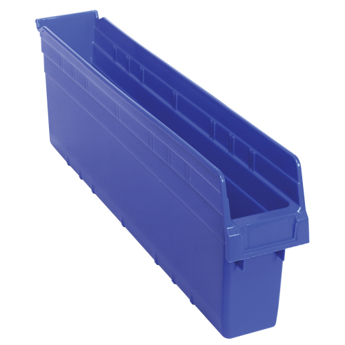 Bacs pour &eacute;tag&egrave;re Store-Max, 4-3/8" la x 8" H x 23-5/8" p, Bleu, Capacit&eacute; 68 lb Dufferin Supply