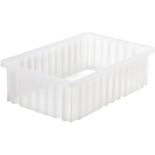 Contenant Divider Box, Plastique, 16,5" la x 10,875" p x 5" h, Gris Dufferin Supply