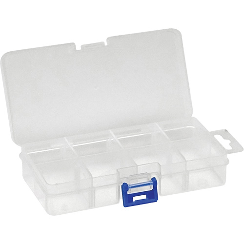 Boîte &agrave; compartiments en plastique, 2,75" la x 5,5" p x 1,25" h, 8 compartiments Dufferin Supply