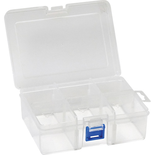 Boîte &agrave; compartiments en plastique, 4,75" la x 6,75" p x 2,25" h, 6 compartiments Dufferin Supply