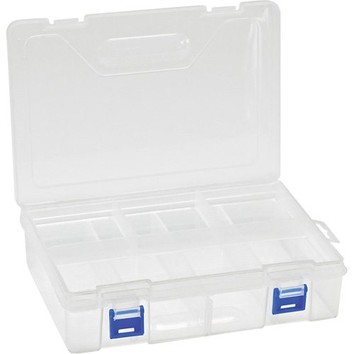 Boîte &agrave; compartiments en plastique, 6,25" la x 9,25" p x 2,2" h, 8 compartiments Dufferin Supply
