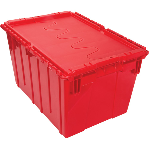 Contenant de distribution en plastique avec dessus basculant, 21,65" x 15,5" x 12,5", Rouge Dufferin Supply