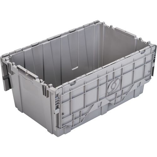 FP243C FliPak Nestable Tote, 26.9" x 16.9" x 12.1", Grey Dufferin Supply