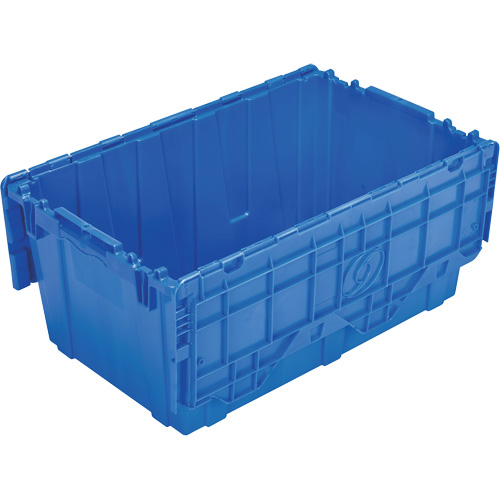 FP243C FliPak Nestable Tote, 26.9" x 16.9" x 12.1", Blue Dufferin Supply