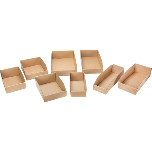 Boîtes profondes en carton ondul&eacute;, 3-3/4" la x 17-1/4" p x 4-1/2" h, Beige Dufferin Supply