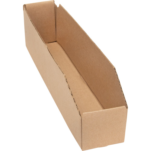 Boîtes profondes en carton ondul&eacute;, 1-7/8" la x 17-1/8" p x 4-1/2" h, Beige Dufferin Supply
