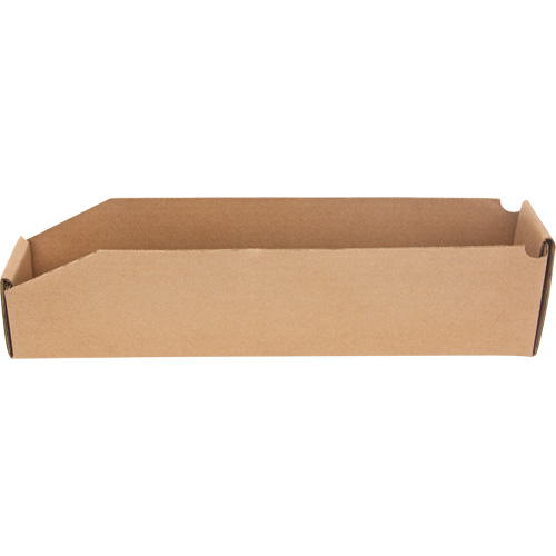 Boîtes profondes en carton ondul&eacute;, 1-7/8" la x 17-1/8" p x 4-1/2" h, Beige Dufferin Supply