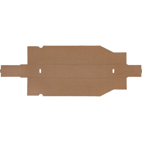 Boîtes profondes en carton ondul&eacute;, 1-7/8" la x 17-1/8" p x 4-1/2" h, Beige Dufferin Supply