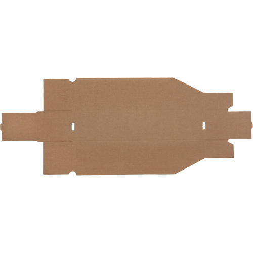 Boîtes profondes en carton ondul&eacute;, 3-3/4" la x 17-1/4" p x 4-1/2" h, Beige Dufferin Supply