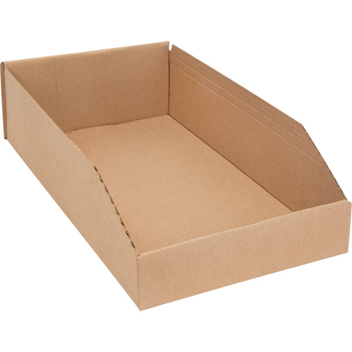 Boîtes profondes en carton ondul&eacute;, 9-3/4" la x 17-1/4" p x 4-1/2" h, Beige Dufferin Supply
