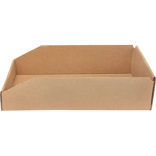 Boîtes profondes en carton ondul&eacute;, 9-3/4" la x 17-1/4" p x 4-1/2" h, Beige Dufferin Supply