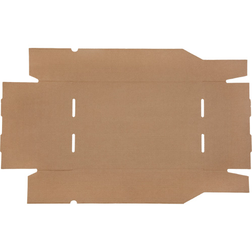 Boîtes profondes en carton ondul&eacute;, 11-3/4" la x 17-1/4" p x 4-1/2" h, Beige Dufferin Supply
