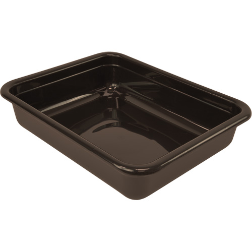 Bac d'entreposage tout usage &agrave; fond plat, 5" ha x 15" p x 20" lo, Plastique, Brun Dufferin Supply