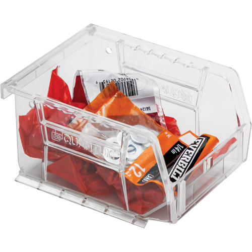 Bacs tr&egrave;s transparents Ultra, 4-1/8" la, 3" h x 5-3/8" p, Transparent Dufferin Supply