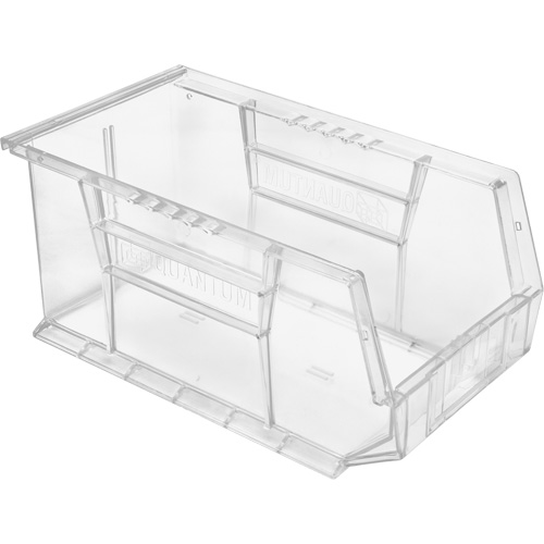 Crystal Clear Ultra Bins, 8-1/4" W x 7" H x 14-3/4" D, Clear Dufferin Supply