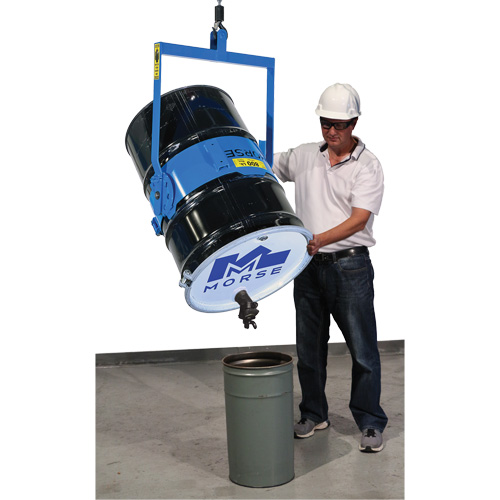 Ensemble de l&egrave;ve-baril manuel inclinable, Baril de 55 gal. US (45 gal. imp.), Capacit&eacute; 800 lb/363 kg Dufferin Supply