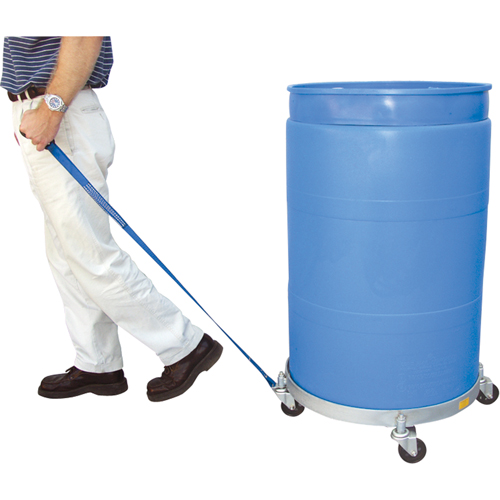 Chariots &agrave; &eacute;tages multiples pour baril, Acier, Capacit&eacute;e 900 lb, Diam&egrave;tre 23-1/2", Roue en Caoutchouc Dufferin Supply