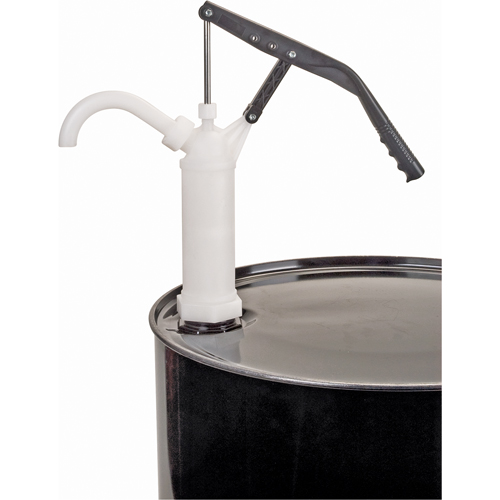 Lever-Type Drum Pump, PTFE, 14 oz./Stroke, Fits 5-55 Gal. Dufferin Supply
