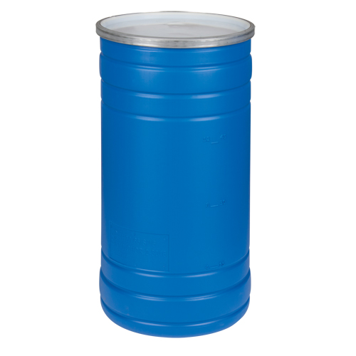 Polyethylene Drums, 15.5 US gal (12.91 imp. Gal.), Open Top, Blue Dufferin Supply