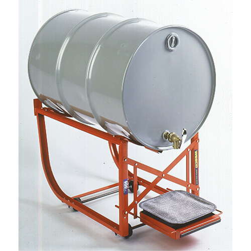 Support de baril avec plateau d'&eacute;gouttage, Capacit&eacute; de 55 gal. US (45 gal. imp.), Charge max. de 600 lb/272 kg Dufferin Supply