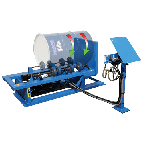 Hydra-Lift Drum Rotator / Roller, 55 US gal. (45 Imperial Gal.) Capacity, Variable Speed, 1 HP Dufferin Supply