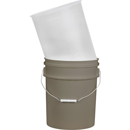 Doublure pour seau en plastique, 11-1/4" dia. x 14" h, 5 gal. US (4,16 gal. imp.) capacit&eacute; Dufferin Supply