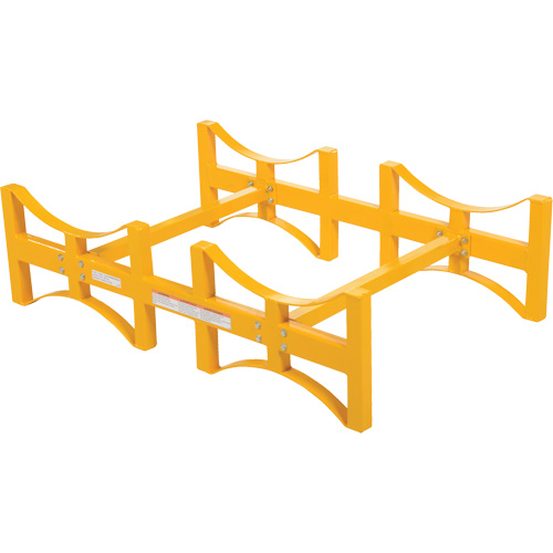 Porte-barils empilable en acier, 2 barils, Capacit&eacute; de 1600 lb, 45-1/2" la x 29-7/8" p x 12-3/4" h Dufferin Supply