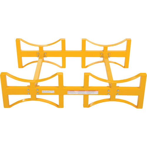 Porte-barils empilable en acier, 2 barils, Capacit&eacute; de 1600 lb, 45-1/2" la x 29-7/8" p x 12-3/4" h Dufferin Supply