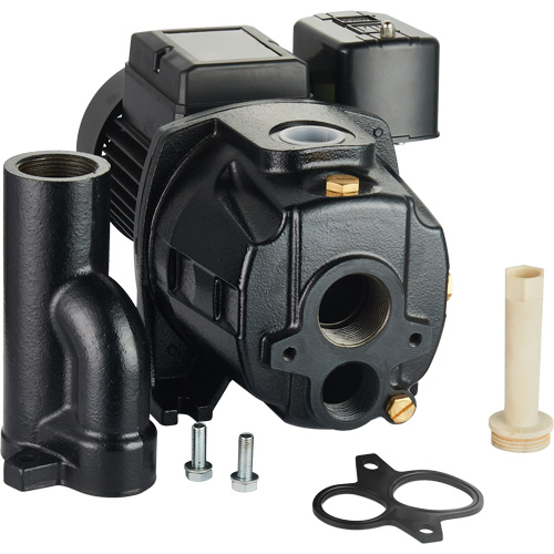 Dual Voltage Cast Iron Convertible Jet Pump, 115 V/230 V, 1100 GPH, 1/2 HP Dufferin Supply