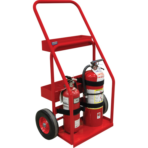 Hot Works Fire Prevention Cart, Semi-Pneumatic Wheels, 17.75" W x 8.9" L Base, 100 lbs. Dufferin Supply