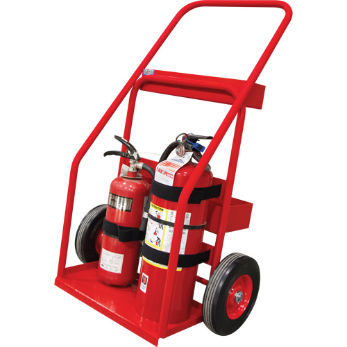 Hot Works Fire Prevention Cart, Semi-Pneumatic Wheels, 17.75" W x 8.9" L Base, 100 lbs. Dufferin Supply