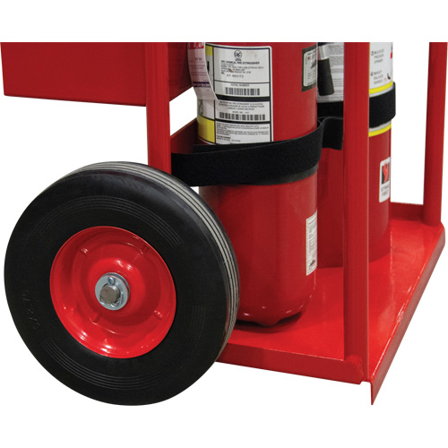 Hot Works Fire Prevention Cart, Semi-Pneumatic Wheels, 17.75" W x 8.9" L Base, 100 lbs. Dufferin Supply
