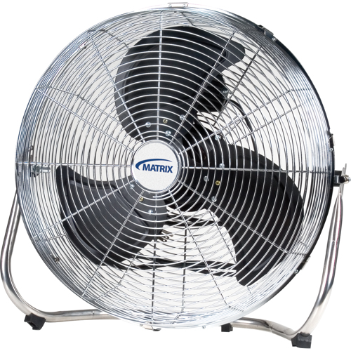 High-Velocity Floor Fan, 3 Speeds, 18" Diameter Dufferin Supply