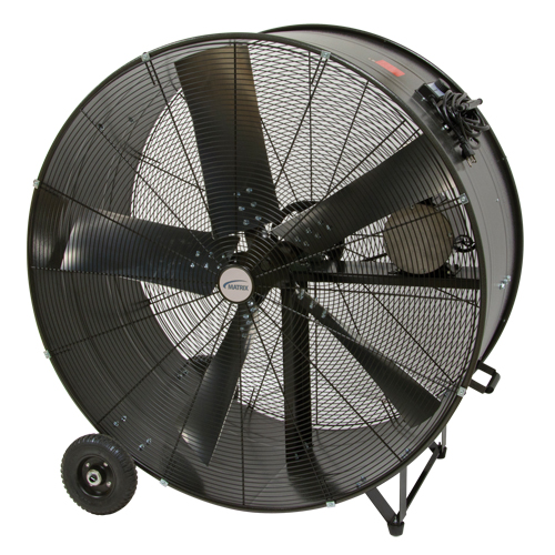 Heavy-Duty Fixed Belt Drive Drum Fan, Industrial, 2 Speed, 42" Diameter Dufferin Supply