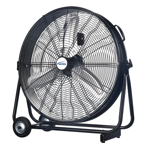 Light Industrial Direct-Drive Slim Drum Fan, Industrial, 3 Speed, 24" Diameter Dufferin Supply