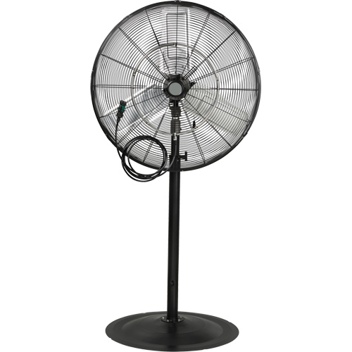 Waterproof Motor Misting & Oscillating Pedestal Fan, Heavy-Duty, 3 Speed, 30" Diameter Dufferin Supply